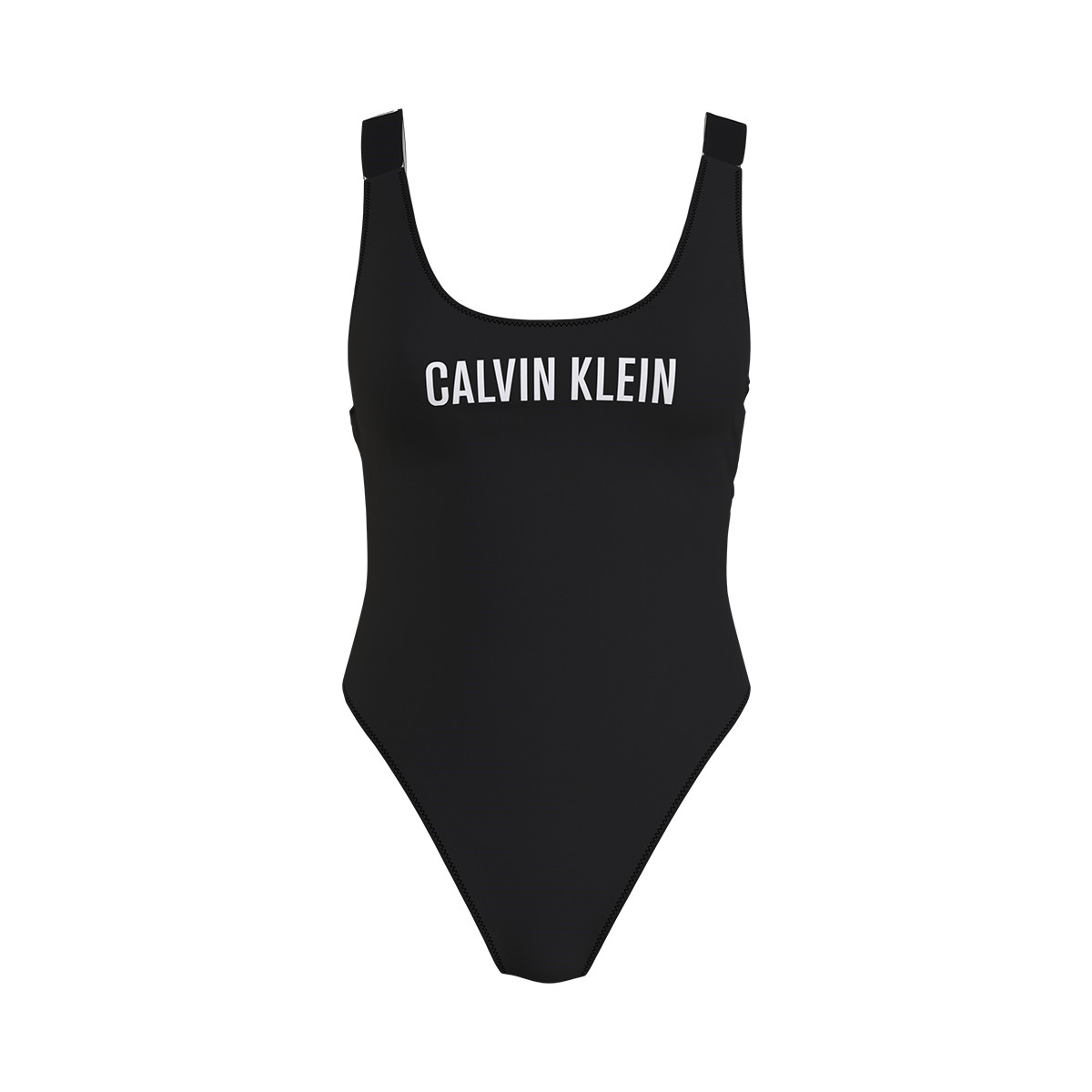 Calvin Klein Scoop Back Badeanzug Ohne Bügel, Farbe: Schwarz, Größe: XS, Damen von Calvin klein