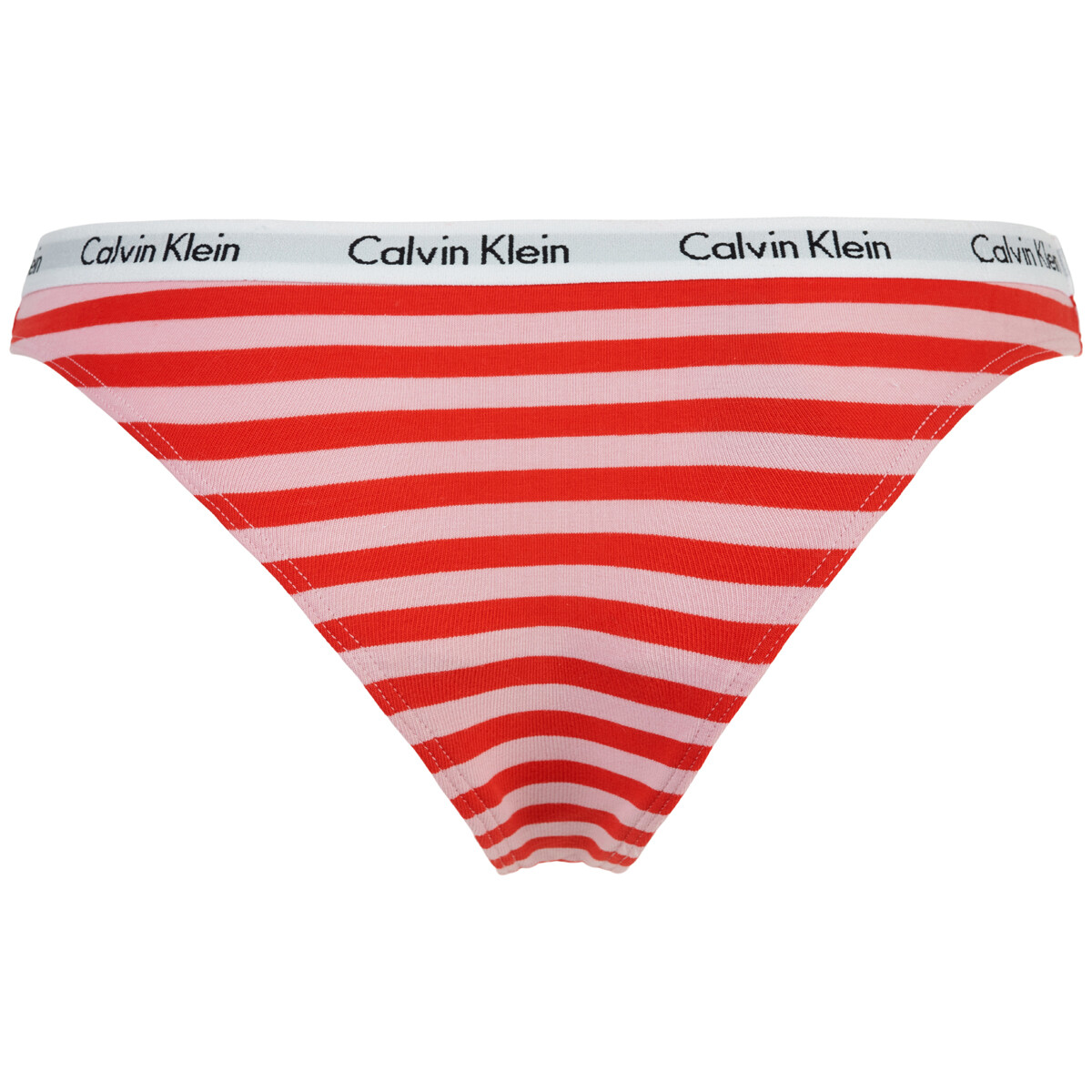 Calvin Klein String Slip, Farbe: Rainer Stripe Pink Weiß, Größe: L, Damen von Calvin klein