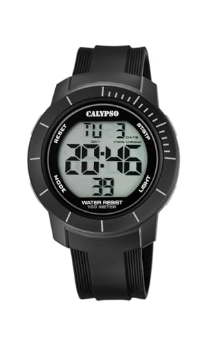Calypso Uhr Für Herren K5839/4 Flash Time Schwarz Silikon Case SchwarzSilikon Band von Calypso
