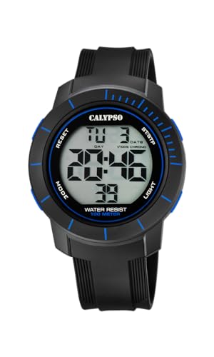 Calypso Uhr Für Herren K5839/3 Flash Time Schwarz Silikon Case SchwarzSilikon Band von Calypso