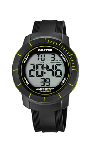 Calypso Uhr Für Herren K5839/1 Flash Time Schwarz Silikon Case SchwarzSilikon Band von Calypso