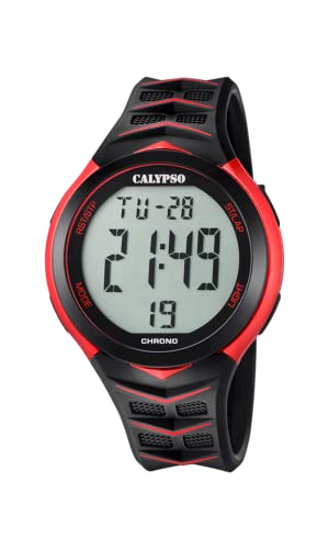 Calypso Herren Digital Quarz Uhr mit Plastik Armband K5730/3 von CALYPSO