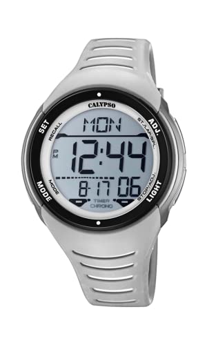 Calypso Herren Digital Gesteppte Daunenjacke Uhr mit Kunststoff Armband K5807/1 von CALYPSO