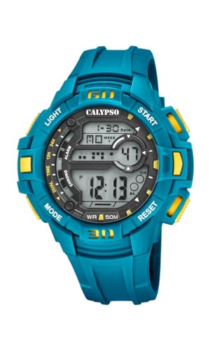 Calypso Uhr Für Herren K5836/2 Flash Time Multi Silikon Case BlauSilikon Band von Calypso