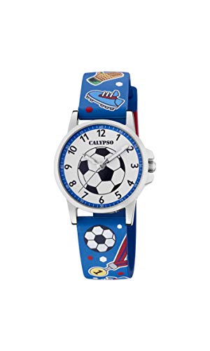 Calypso Jungs Analog Gesteppte Daunenjacke Uhr mit Kunststoff Armband K5790/1 von Calypso