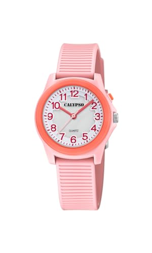Calypso Junior Collection Kinderuhr mit Beleuchtung Ziffernblatt K5823 Pfirsich/Orange K5823/1 von Festina