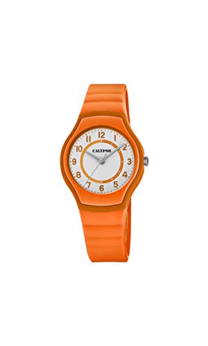 Calypso Mädchen Analog Gesteppte Daunenjacke Uhr mit Kunststoff Armband K5806/5 von Calypso