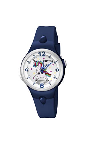 Calypso Mädchen Analog Quartz Uhr mit Plastik Armband K5784/7 von Calypso