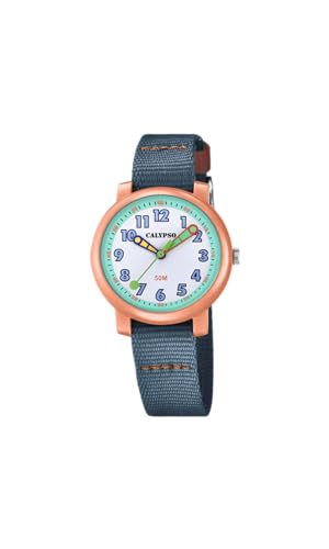 Calypso Mädchen Analog Quarz Uhr mit Nylon Armband K5811/2 von CALYPSO