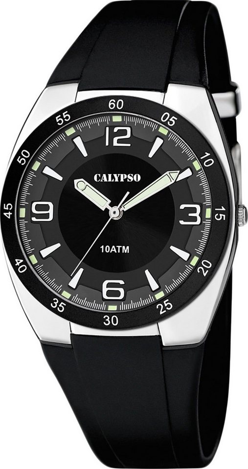 Calypso Quarzuhr Herrenuhr K5753-3 Schwarz Kunststoffband 40 mm Calypso Quarzuhr Herrenuhr K5753-3 Schwarz Kunststoffband 40 mm von Calypso