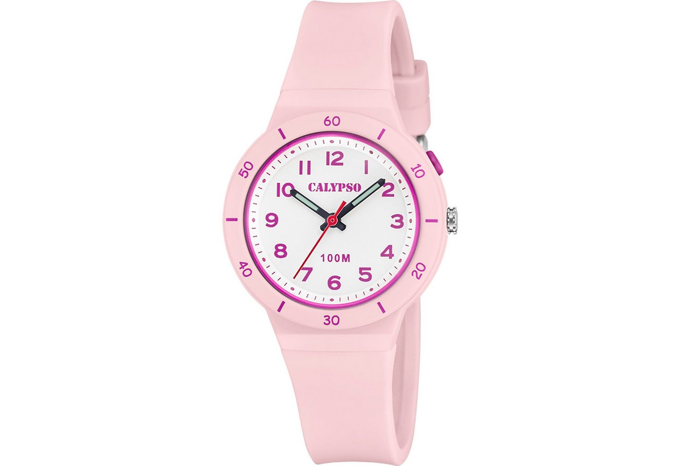 Calypso Quarzuhr Sweet Time Uhr K5848/1, Rosa, Silikonband, 33 mm – Sportliche, Damenuhr für Alltag & Freizeit von Calypso