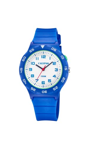 Calypso Jungs Analog Gesteppte Daunenjacke Uhr mit Kunststoff Armband K5797/2 von CALYPSO
