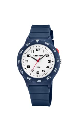 Calypso Jungs Analog Gesteppte Daunenjacke Uhr mit Kunststoff Armband K5797/3 von CALYPSO