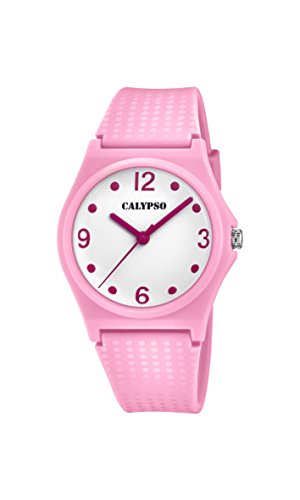 Calypso Mädchen Datum klassisch Quarz Uhr mit Plastik Armband K5743/3 von Calypso