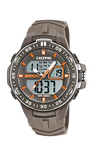 Calypso Uhr Für Herren K5766/3 Flash Time Multi Silikon Case GrauSilikon Band von Calypso