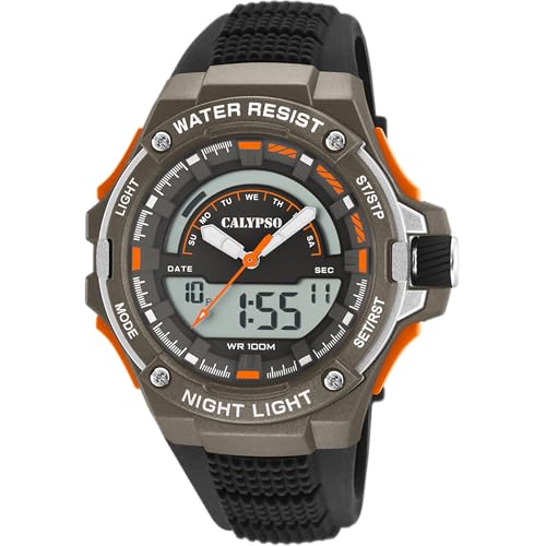 Calypso Uhr Für Herren K5768/2 Flash Time Multi Silikon Case SchwarzSilikon Band von Calypso