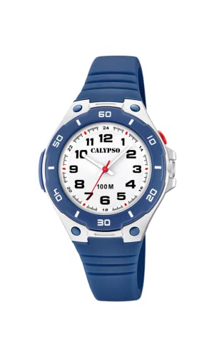 Calypso Unisex Kinder Analog Quarz Uhr mit Plastik Armband K5758/2 von Festina