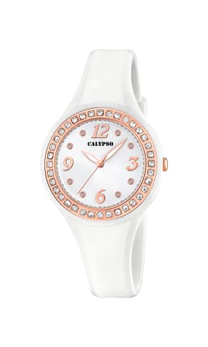Calypso Watches Damen Analog Quarz Uhr mit Plastik Armband K5567/B von Calypso
