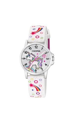 Calypso Watches Unisex Kinder Analog Quarz Uhr mit Plastik Armband K5776/4 von Calypso