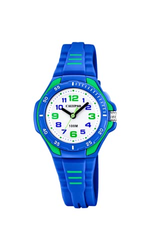 Calypso Unisex Kinder Analog Quarz Uhr mit Plastik Armband K5757/4 von CALYPSO