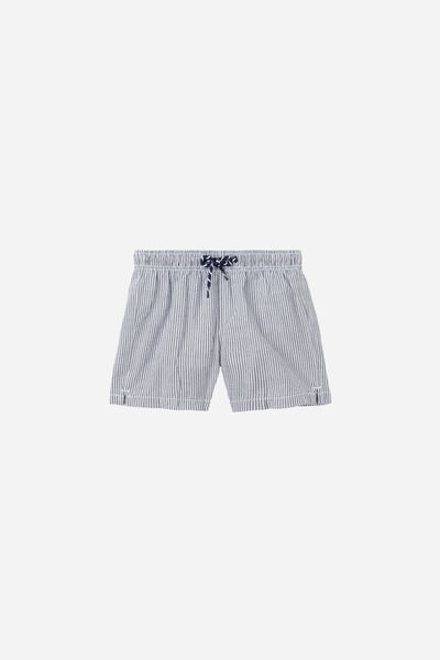 Bade-boxershorts Mit Streifen Für Jungen Formentera Blau von Calzedonia