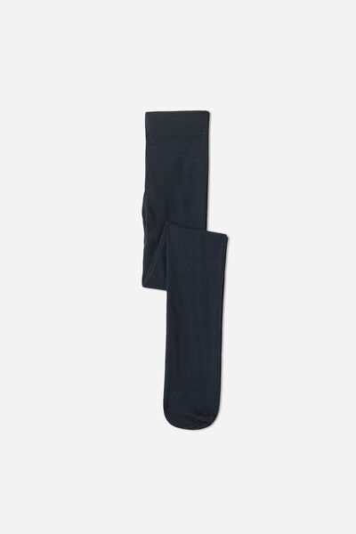 Besonders Blickdichte Mädchenstrumpfhose Mit Kaschmiranteil Blau von Calzedonia