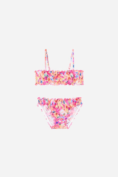 Bikini Für Mädchen Blurred Flower Multifarben von Calzedonia