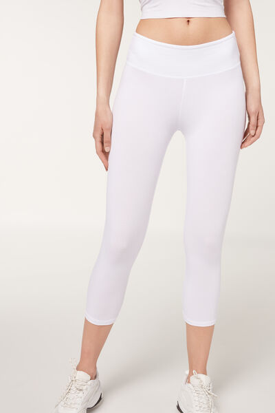 Capri-leggings Aus Supima-baumwolle Weiß von Calzedonia