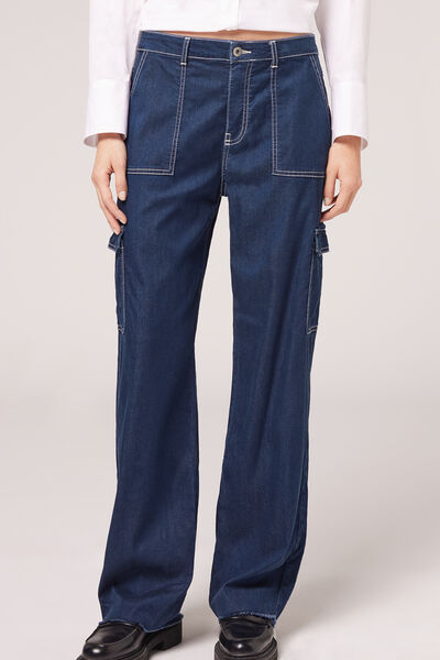 Cargo-jeans Blau von Calzedonia