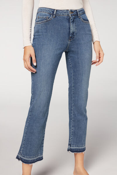 Cropped-flare-jeans Blau von Calzedonia