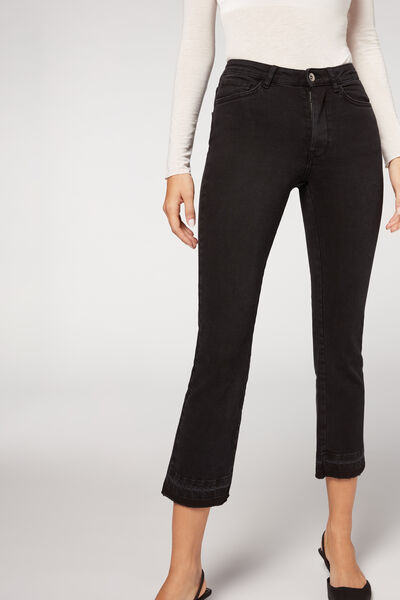 Cropped-flare-jeans Grau von Calzedonia