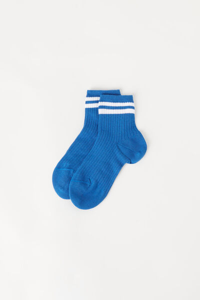 Kurze Gemusterte Socken Für Kinder Blau von Calzedonia