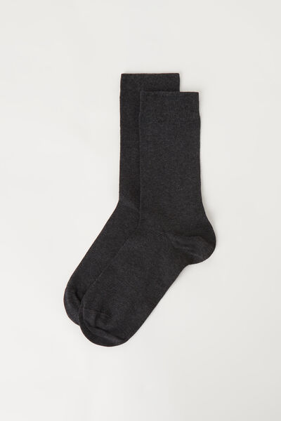 Kurze Herrensocken Aus Satinierter Baumwolle Grau von Calzedonia