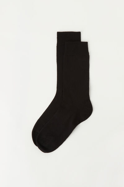 Kurze Herrensocken In Rippstrick Schwarz von Calzedonia