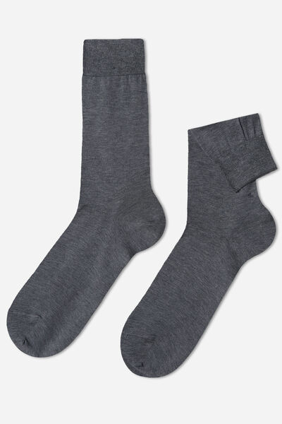 Kurze Herrensocken Mit Fil D‘ecosse Grau von Calzedonia