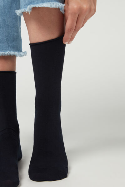 Kurze Socken Mit Cashmere Blau von Calzedonia