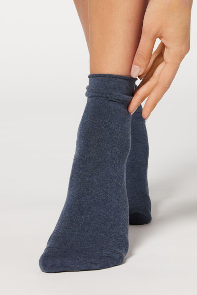 Kurze Socken Mit Cashmere Blau von Calzedonia