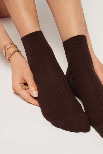 Kurze Socken Mit Cashmere Braun von Calzedonia