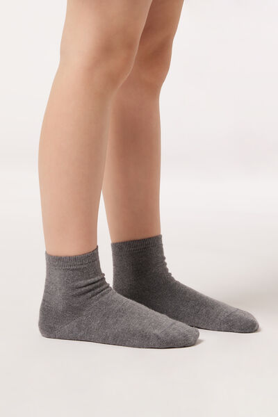 Kurze Socken Mit Cashmere Für Kinder Grau von Calzedonia