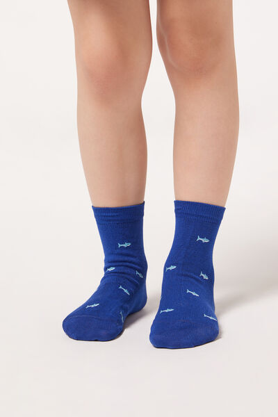 Kurze Socken Mit Tiermuster Für Kinder Blau von Calzedonia