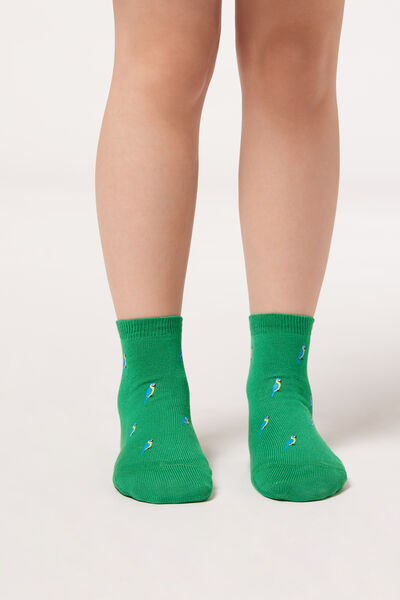 Kurze Socken Mit Tiermuster Für Kinder Grun von Calzedonia