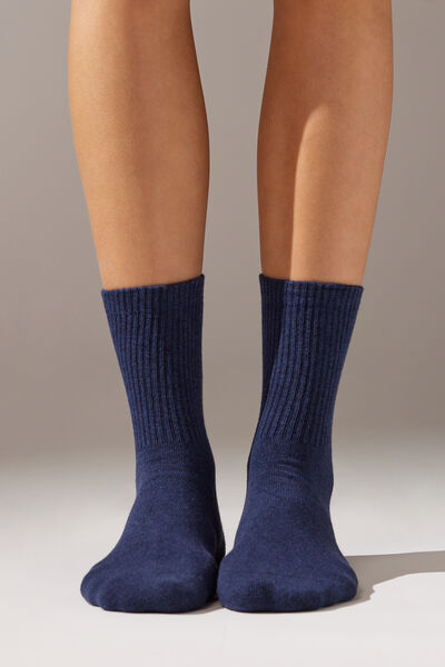 Kurze Unisex-sportsocken Blau von Calzedonia