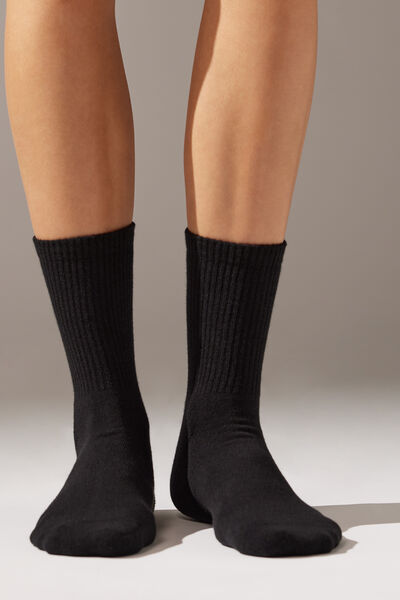 Kurze Unisex-sportsocken Schwarz von Calzedonia