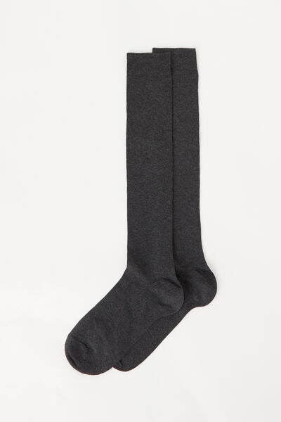 Lange Herrensocken Aus Elastischer Baumwolle Grau von Calzedonia