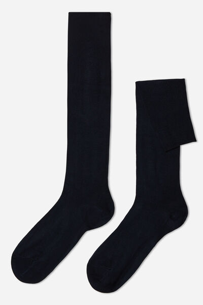 Lange Herrensocken Mit Cashmere Blau von Calzedonia