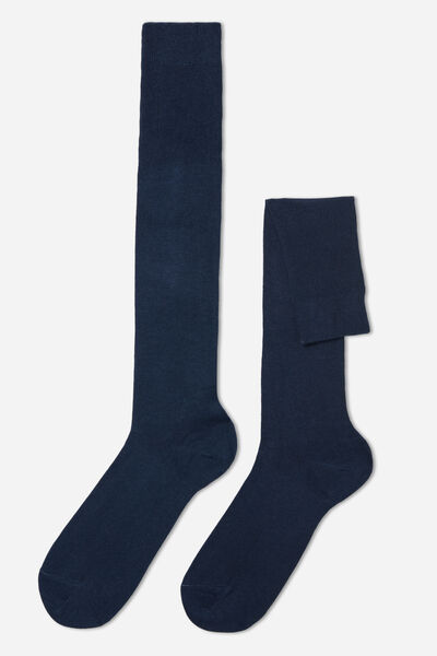 Lange Herrensocken Mit Cashmere Blau von Calzedonia