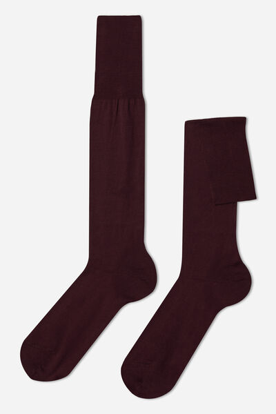 Lange Herrensocken Mit Fil D‘ecosse Bordeaux von Calzedonia