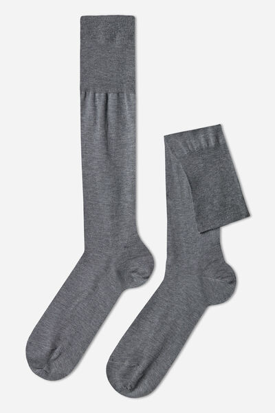 Lange Herrensocken Mit Fil D‘ecosse Grau von Calzedonia