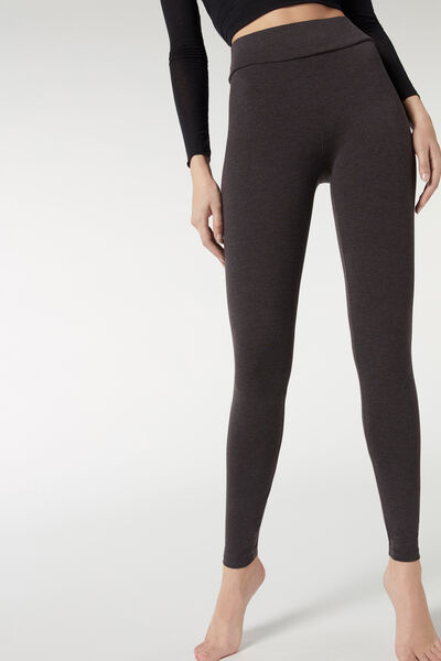 Leggings Aus Baumwolle Grau von Calzedonia