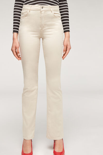 Light Denim Eco Flare Jeans Hautfarben von Calzedonia